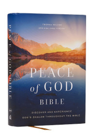 Peace of God Bible: Discover and Experience God's Shalom Throughout the Bible (NKJV, Hardcover, Red Letter, Comfort Print) by Jeremiah J. Johnston, PhD, 9781400334988