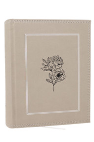 NKJV, Journal the Word Bible: Reflect, Journal or Create Art Next to Your Favorite Verses (Stone Leathersoft over board, Red Letter, Comfort Print) by Thomas Nelson, 9781400352319