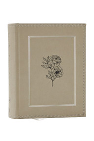 NKJV, Journal the Word Bible, Large Print: Reflect, Journal or Create Art Next to Your Favorite Verses (Stone Leathersoft over board, Red Letter), 9781400352333