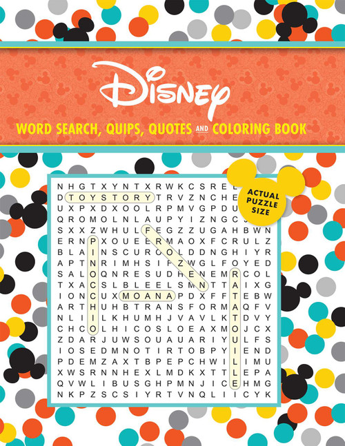 Disney Word Search, Quips, Quotes and Coloring Book by Editors of Thunder Bay Press, 9781667200699