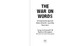 The War On Words (10 Arguments Against Free Speech-And Why They Fail) by Greg Lukianoff, Nadine Strossen, 9781949846829