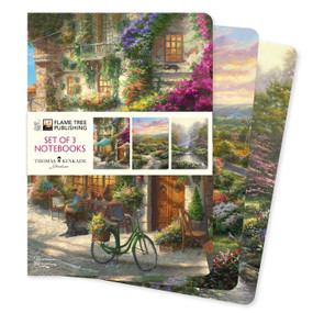 Thomas Kinkade Set of 3 Standard Notebooks by Flame Tree Studio, 9781835626207