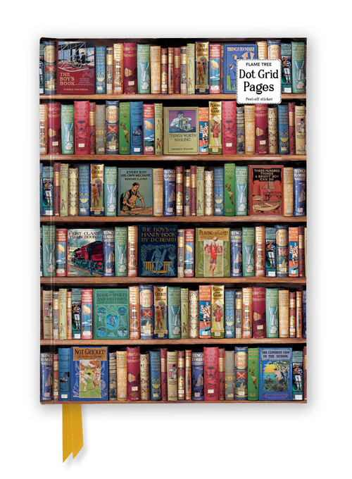 Bodleian Libraries: Hobbies & Pastimes Bookshelves (Foiled Dot Grid Journal) by Flame Tree Studio, 9781835626306