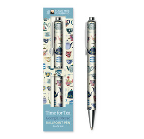 Georgia Breeze: Time for Tea Boxed Decorative Ballpoint Pen by Flame Tree Studio, 9781835626320