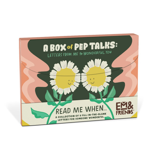 A Box of Pep Talks (Read Me When... Box of Fill-In-The-Blank Letters for Someone Wonderful) by Em & Friends, 9781642464634