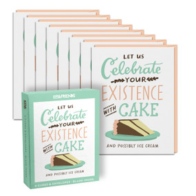 Celebrate With Cake Birthday Cards (Box of 8 Birthday Cards With Envelopes) by Em & Friends, 9781642465143