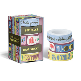 Pep Talks for You and Yours! Washi Tape Set of 3 Washi Tape Rolls by Em & Friends, 9781642465181