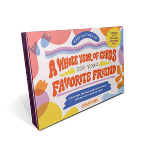 A Whole Year of Cards for Your Favorite Friend 12 Assorted Greeting Cards & Envelopes Stationery Kit with Stickers by Em & Friends, 9781642465211