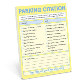 Parking Citation Nifty Note (Pastel Yellow) by Knock Knock, 9781683494478