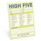 High Five Nifty Note (Pastel Yellow) by Knock Knock, 9781683494485