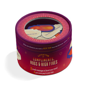 Little Tub of Compliments, Hugs & High Fives (75 Oracle Message Cards to Boost Your Mood & Put Some Pep in Your Step) by Knock Knock, 9781683494522