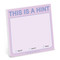 This Is a Hint Sticky Note by Knock Knock, 9781683494560