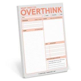 What (Not) to Overthink Pad by Knock Knock, 9781683494577