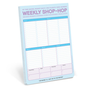 Weekly Shop-Hop Pad with Magnet by Knock Knock, 9781683494584