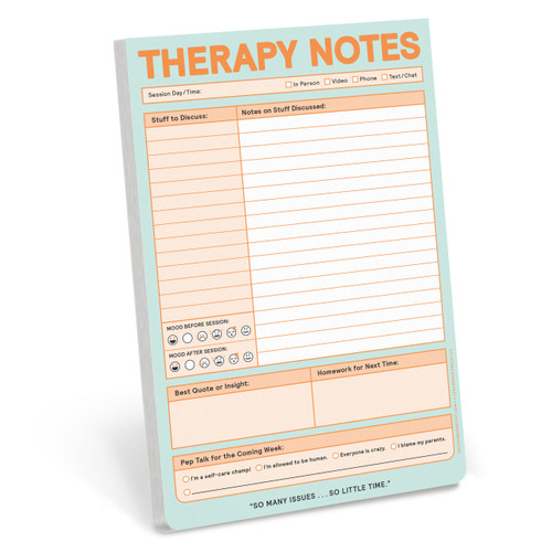 Therapy Notes Pad by Knock Knock, 9781683494850