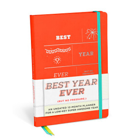 Best Year Ever Large Hardcover Planner (Undated 12-Month Planner) by Knock Knock, 9781683494935