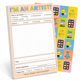 I'm an Artist! Playtime Pad with Sticker Sheet by Knock Knock Kids, Knock Knock, 9781683495017