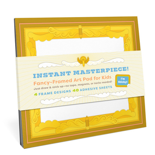 Instant Masterpiece! Sticky Art Pad by Knock Knock Kids, Knock Knock, 9781683495055