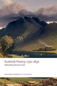 Scottish Poetry, 1730-1830 by Daniel Cook, 9780198803553
