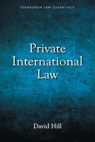 Private International Law by David Hill, 9781845862343