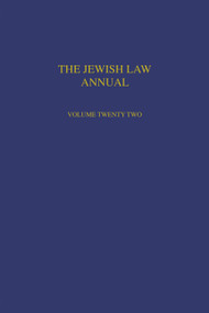 The Jewish Law Annual Volume 22 by Benjamin Porat, David C. Flatto, 9781032610887