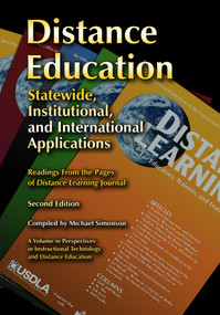 Distance Education (Statewide, Institutional, and International Applications of Distance Education) by Michael Simonson, 9781681236414