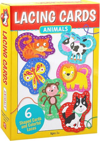Animals Lacing Cards (set of 6 cards), 9781441346568