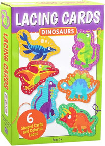 Dinosaurs Lacing Cards (set of 6 cards), 9781441346582