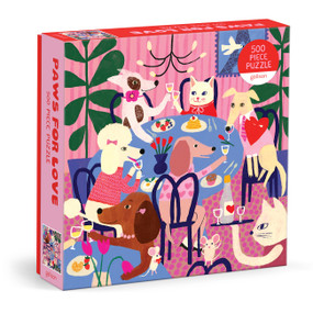 Paws For Love 500 Piece Puzzle by Galison, 9780735385955