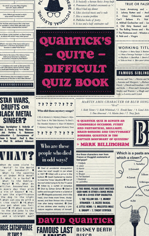 Quantick's Quite Difficult Quiz Book - 9781472146250 by David Quantick, 9781472146250