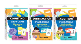 Math Flash Cards 3-Deck Set by Teacher Created Materials, 9798765999868