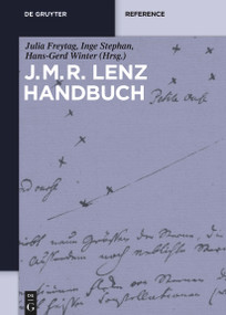 J.M.R.-Lenz-Handbuch (German Edition) by Julia Freytag, Inge Stephan, Hans-Gerd Winter, 9783112216033