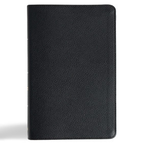 CSB Thinline Bible, Anglicised Edition, Black Genuine Leather by CSB Bibles by Holman, 9798384537021