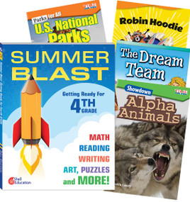 Learn-at-Home: Summer Reading Bundle Grade 4: 5-Book Set by Multiple Authors, 9781087655512