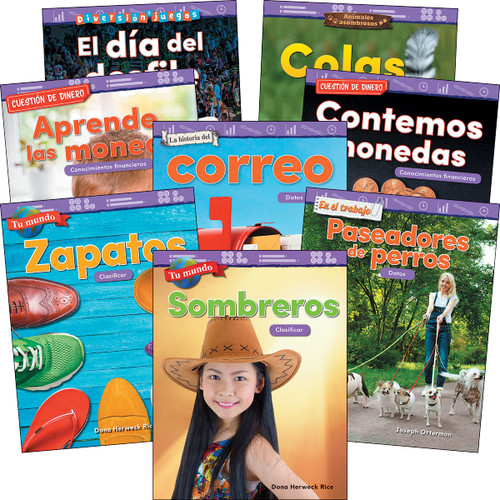 Measurement & Data Grades K-1 Spanish: 8-Book Set by Multiple Authors, 9781087699677