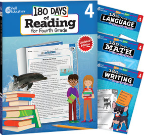 180 Days™: Reading, Math, Writing, & Language for Grade 4: 4-Book Set (Practice, Assess, Diagnose) by Multiple Authors, Margot Kinberg, Suzanne Barchers, Kristin Kemp, Suzanne I. Barchers, Suzanne Barchers, Suzanne Barchers, Suzanne Barchers, Suzanne Barchers, Suzanne Barchers, Suzanne Barchers, Suzanne Barchers, Suzanne Barchers, 9781425816384