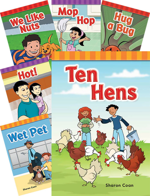 Short E, O, U Rimes PreK-1, 6-book Set by Multiple Authors, 9781433350856
