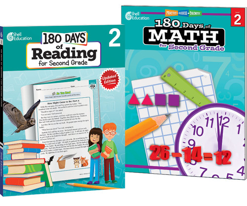 180 Days™: Reading & Math Grade 2: 2-Book Set (Practice, Assess, Diagnose) by Multiple Authors, 9781480726109