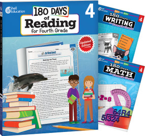 180 Days™: Reading, Writing and Math for Grade 4: 3-Book Set (Practice, Assess, Diagnose) by Multiple Authors, Kristin Kemp, Jodene Lynn Smith, Margot Kinberg, Jodene Smith, Jodene Smith, 9781493825936
