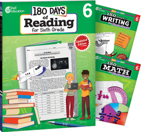 180 Days™: Reading, Writing and Math for Grade 6: 3-Book Set (Practice, Assess, Diagnose) by Multiple Authors, Wendy Conklin, Jodene Lynn Smith, Margot Kinberg, Jodene Smith, Jodene Smith, Jodene Smith, 9781493825950