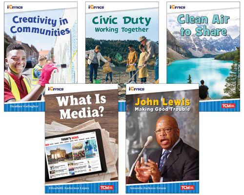 iCivics Grade 3: Community & Social Awareness 5-Book Set by Multiple Authors, Heather Gallagher, Shirin Shamsi, Parvaneh Jacobs, 9798330905546