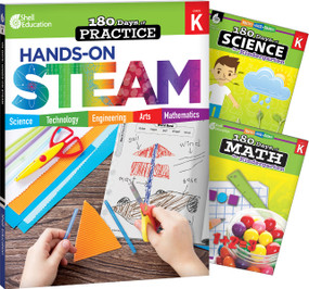 180 Days™: STEAM, Science, & Math Grade K: 3-Book Set (Practice, Assess, Diagnose) by Multiple Authors, Jodene Lynn Smith, Chandra C. Prough, Lauren Homayoun, Jodene Smith, Jodene Smith, Chandra Prough, Chandra Prough, Chandra Prough, Chandra Prough, Jodene Smith, Chandra Prough, Chandra Prough, Chandra Prough, Chandra Prough, Chandra Prough, Chandra Prough, 9798765967621