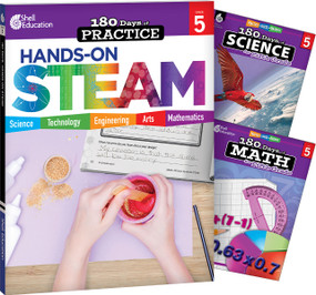 180 Days™: STEAM, Science, & Math Grade 5: 3-Book Set (Practice, Assess, Diagnose) by Multiple Authors, Kristin Kemp, Jodene Lynn Smith, Lauren Homayoun, Jodene Smith, Jodene Smith, Jodene Smith, 9798765967676