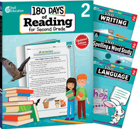 180 Days™: Reading 2nd Ed, Writing, Spelling, & Language Grade 2: 4-Book Set (Practice, Assess, Diagnose) by Kristi Sturgeon, Brenda A. Van Dixhorn, Shireen Pesez Rhoades, Christine Dugan, Brenda Van Dixhorn, Brenda Van Dixhorn, Brenda Van Dixhorn, Brenda Van Dixhorn, Brenda Van Dixhorn, Brenda Van Dixhorn, Brenda Van Dixhorn, 9798765997994