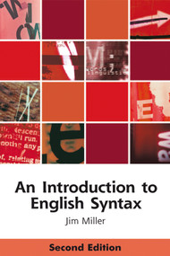 An Introduction to English Syntax by Jim Miller, 9780748633616