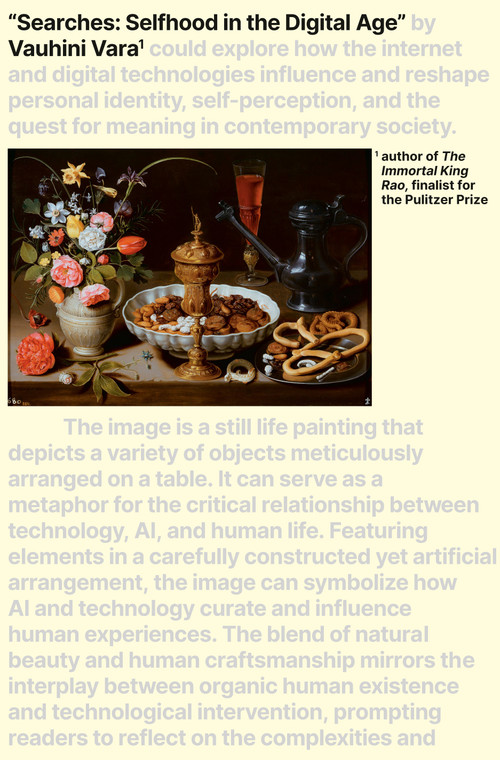 Searches (Selfhood in the Digital Age) by Vauhini Vara, 9780593701522