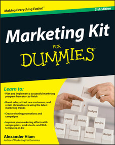 Marketing Kit for Dummies by Alexander Hiam, 9780470401156