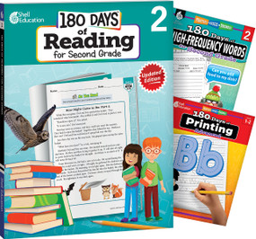 180 Days™: Reading, High-Frequency Words, & Printing Grade 2: 3-Book Set (Practice, Assess, Diagnose) by Multiple Authors, Heather E. Schwartz, Adair Solomon, Shell Education, Shell Education, Shell Education, Shell Education, Heather Schwartz, Heather Schwartz, Shell Education, 9798765967720