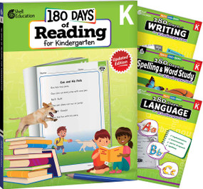 180 Days™: Reading 2nd Ed, Writing, Spelling, & Language Grade K: 4-Book Set (Practice, Assess, Diagnose) by Chandra C. Prough, Tracy Pearce, Shireen Pesez Rhoades, Christine Dugan, Chandra Prough, Chandra Prough, Chandra Prough, Chandra Prough, Chandra Prough, Chandra Prough, Chandra Prough, Chandra Prough, 9798765997970