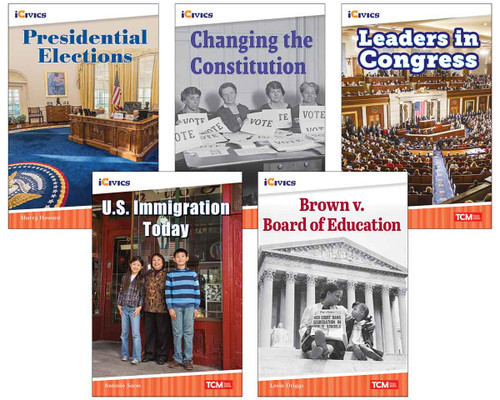 iCivics Grade 5: Leadership & Responsibility 5-Book Set by Multiple Authors, Sherry Howard, Elise Wallace, Mary Kate Bolinder, Sherry Howard, 9798330905591
